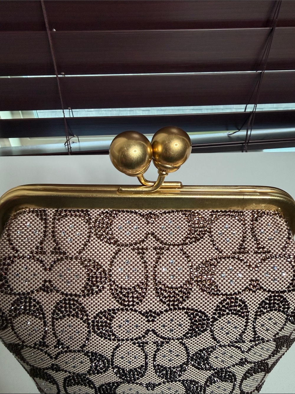 COACH Crystal Kisslock Top-Handle Bag -
B4/Burnished Amber - BNWT - Picture 5 of 11